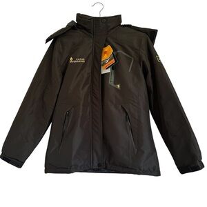 NWT MOERDENG HOODED BLACK WATERPROOF SKI JACKET SIZE SMALL
